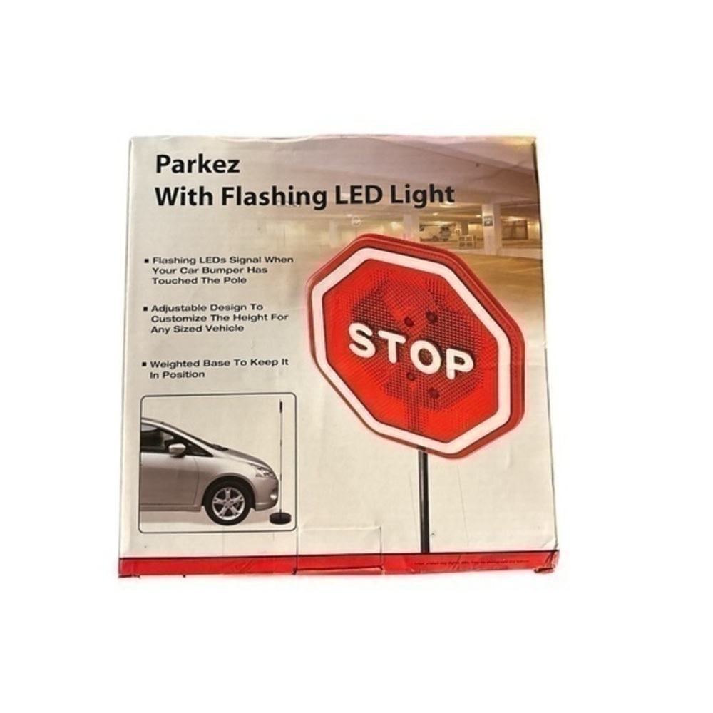 PARKEZ Flashing LED Light Parking Stop Sign